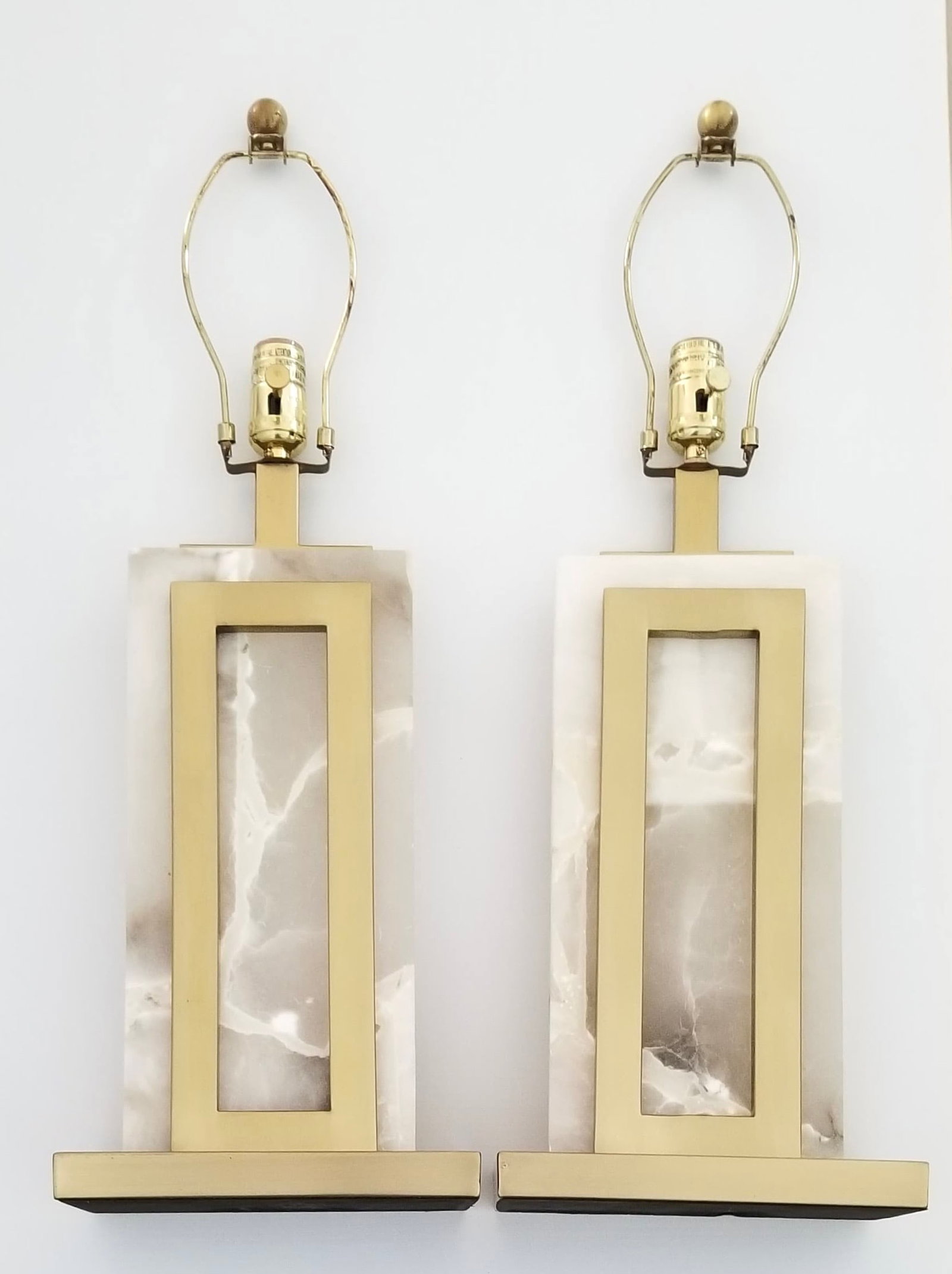 Amazing Eichholtz Murray Alabaster Table Lamp Pair (1 of 3)