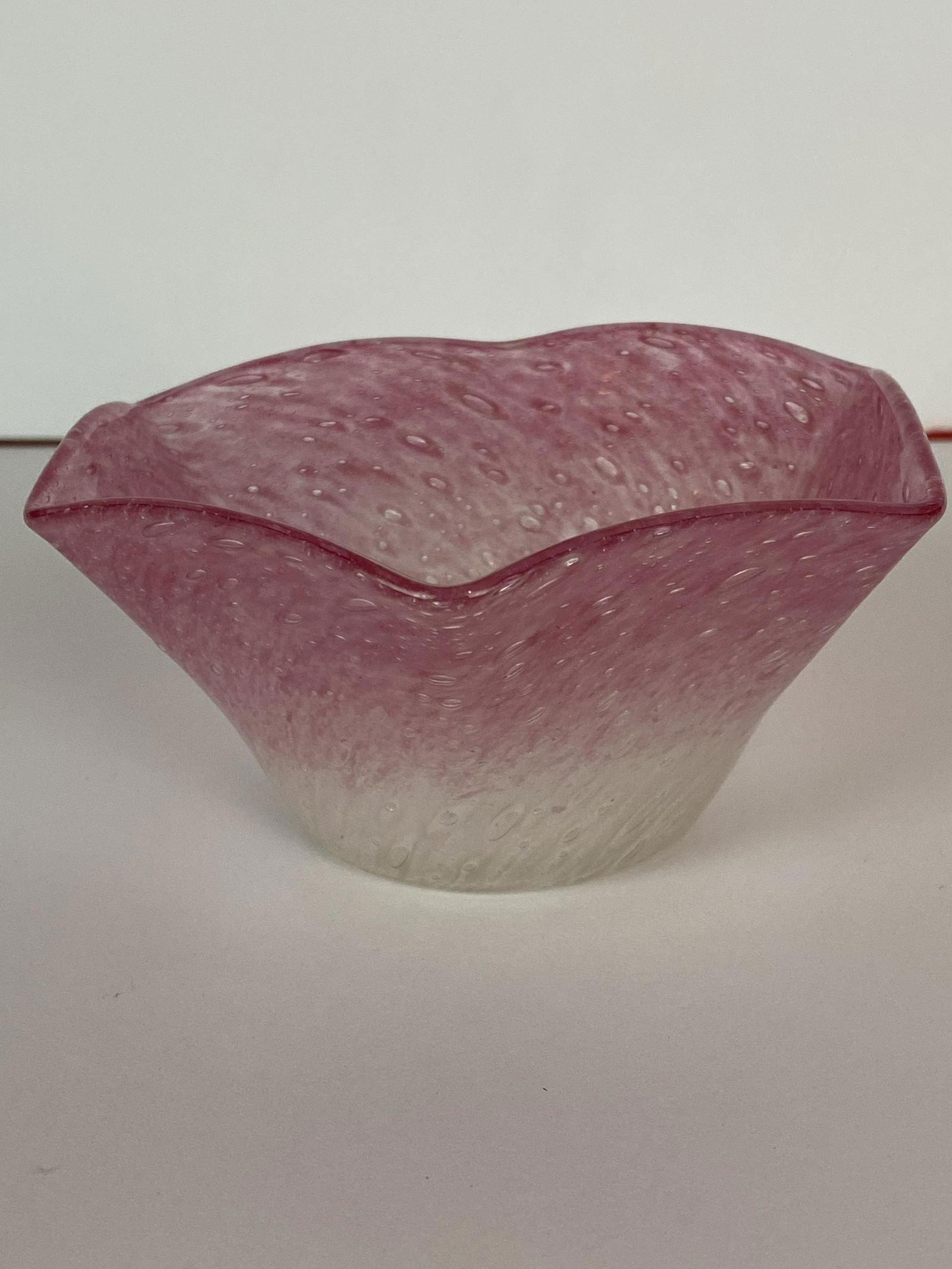 Steuben Cluthra Small Bowl or Dish: Steuben Cluthra Small Bowl or Dish, 2.25" tall and 4.5" dia. at rim, Excellent condition.