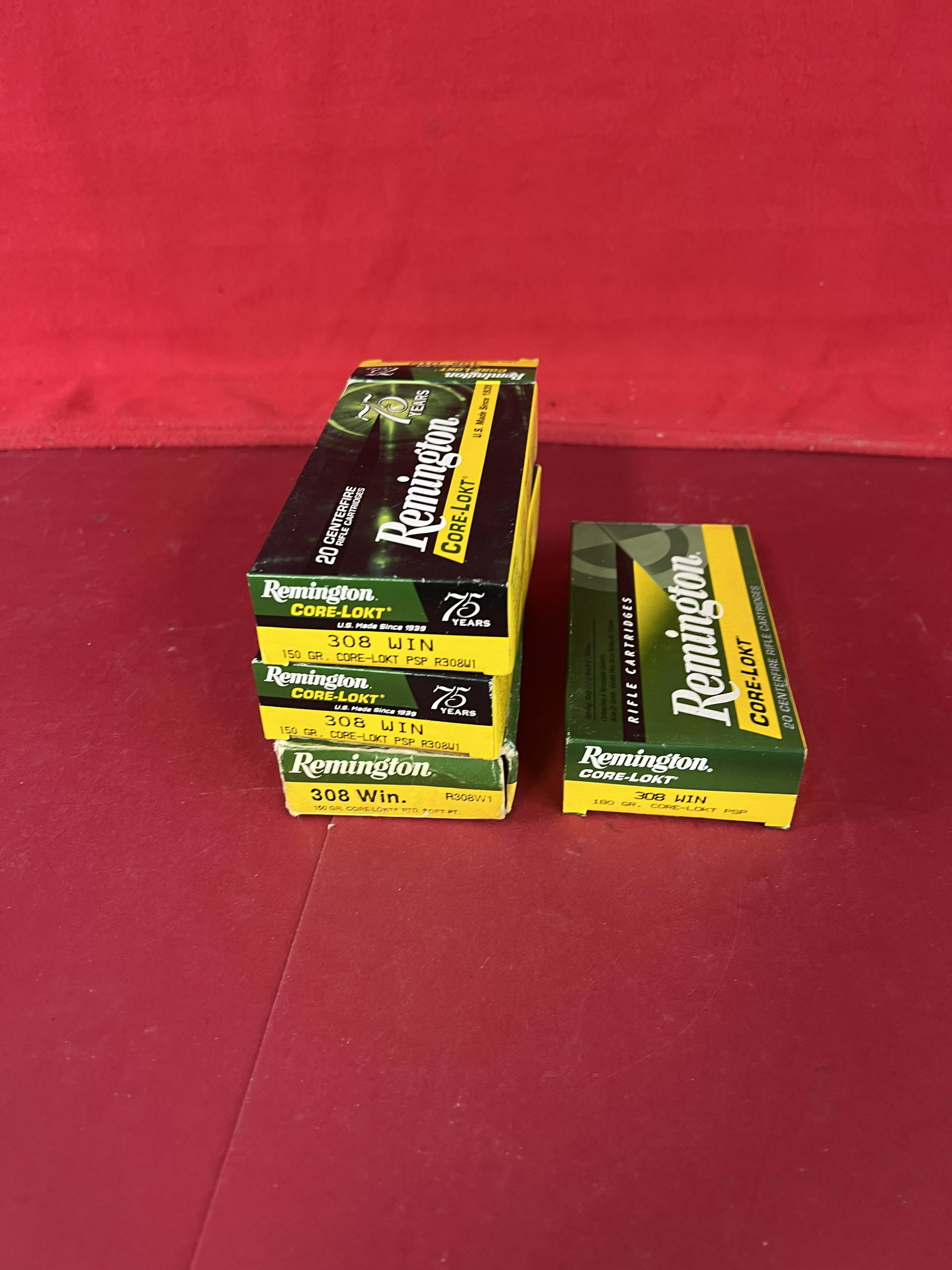 Lot: 4 Boxes 308 Ammunition: A Lot of Four Boxes (80 Total Cartridges) Of 308 Win Ammunition. All ammo purchases should be examined by a certified gunsmith prior to shooting.