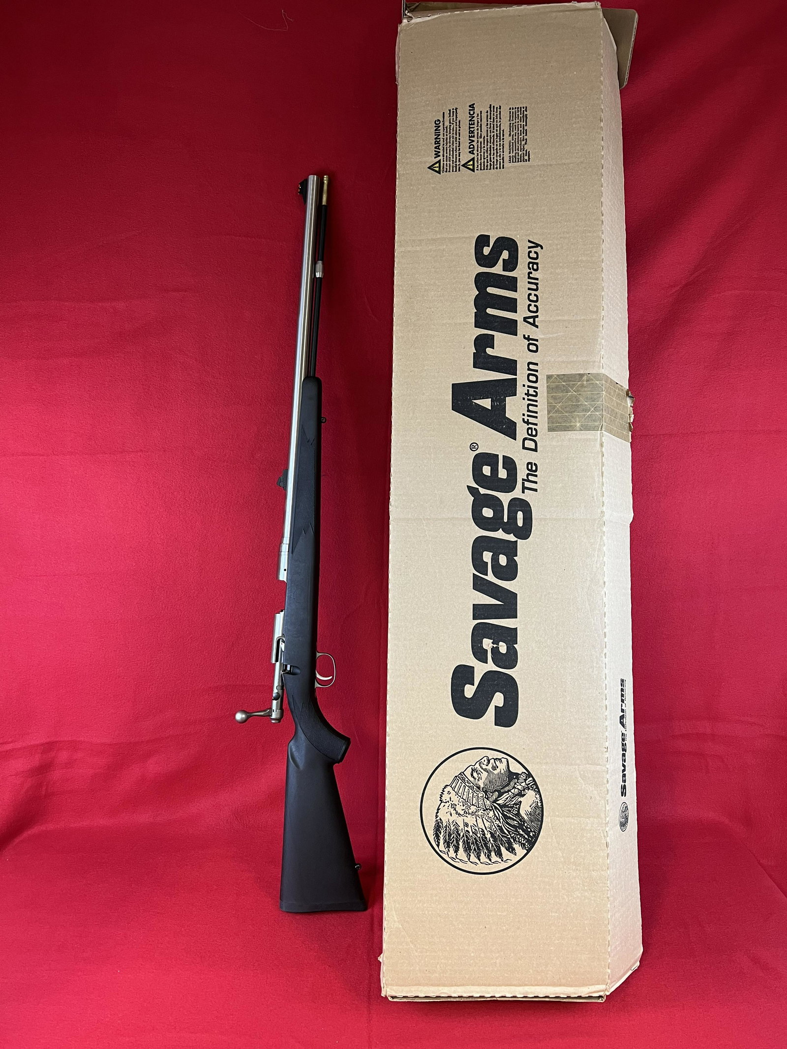 Savage Arms Model 10 HL2 50 cal inline Muzzle Loading Rifle - new in the box: Savage Arms Model 10 HL2 50 cal inline Muzzle Loading Rifle With 22" Barrel Serial Number M013673. Condition Is New In The Box..