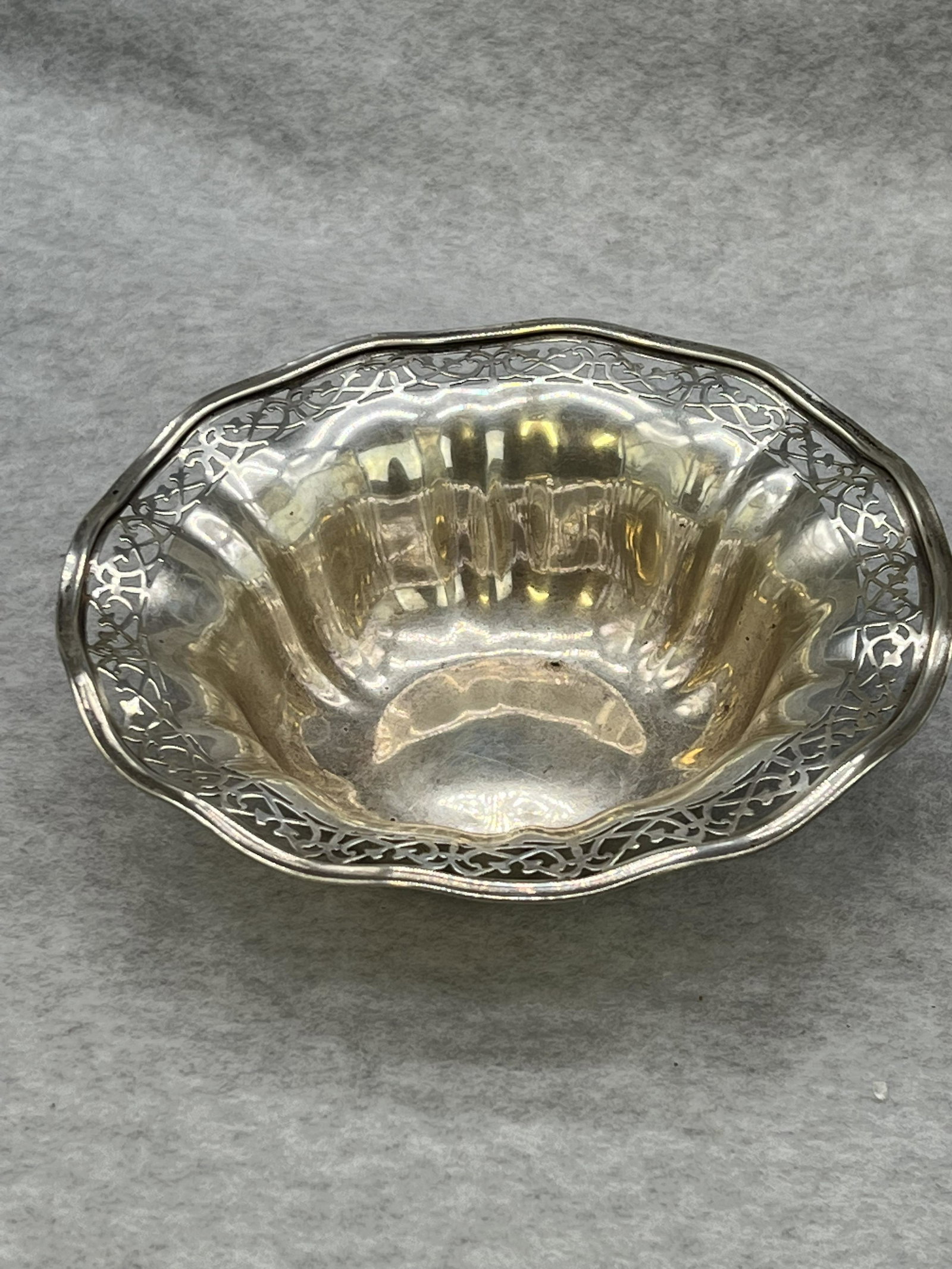 Whiting Sterling Silver Reticulated Rim Bowl (1 of 10)