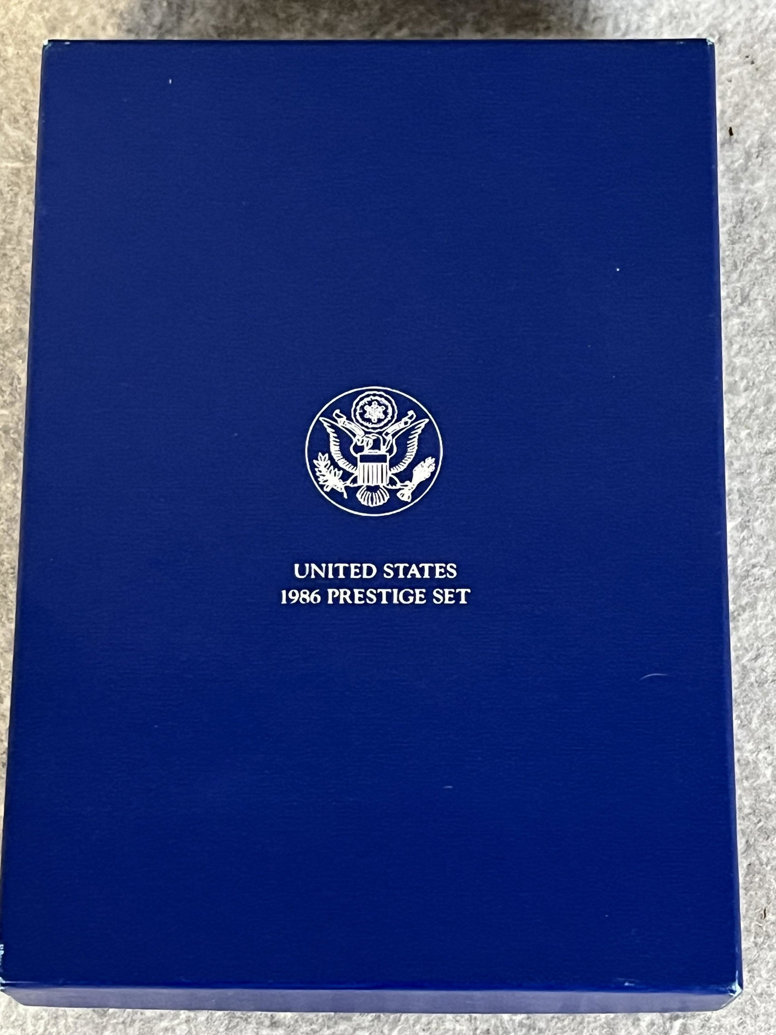 1986 Liberty Prestige Set w Box & Paperwork: A 1986 Liberty Prestige Set complete with box and US mint card all in fine condition.
