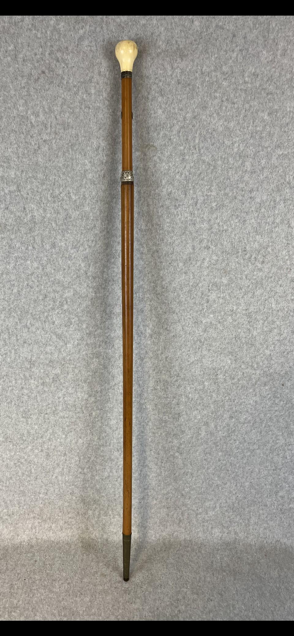 Antique Sword Cane With Bone Handle Auction