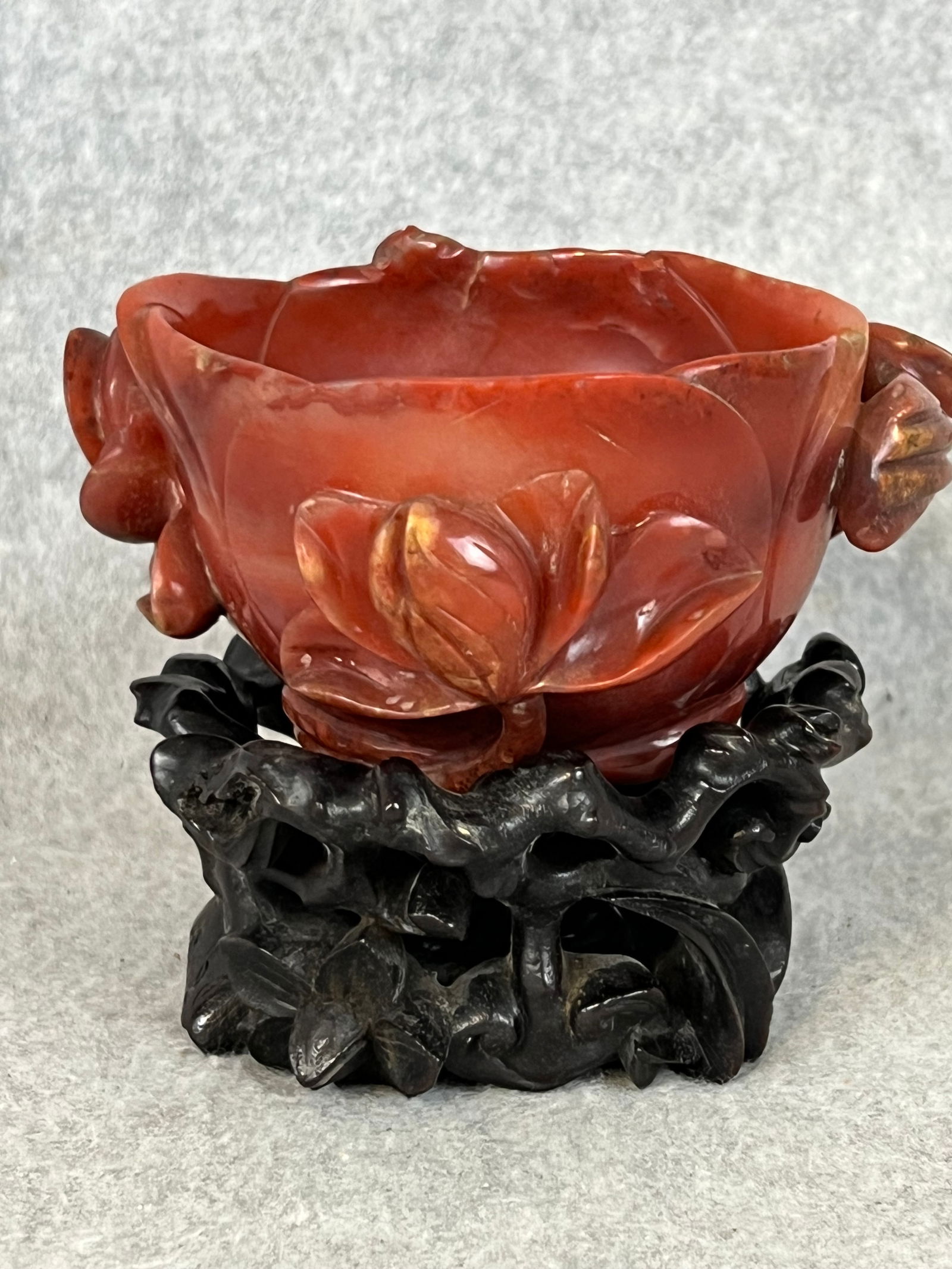 Chinese Chien-Lung Carved Jade Brush Pot (1 of 7)