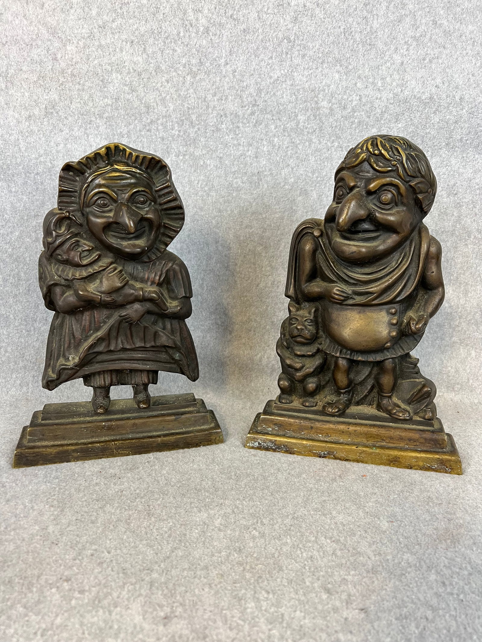 Antique Punch & Judy Doorstops (1 of 6)