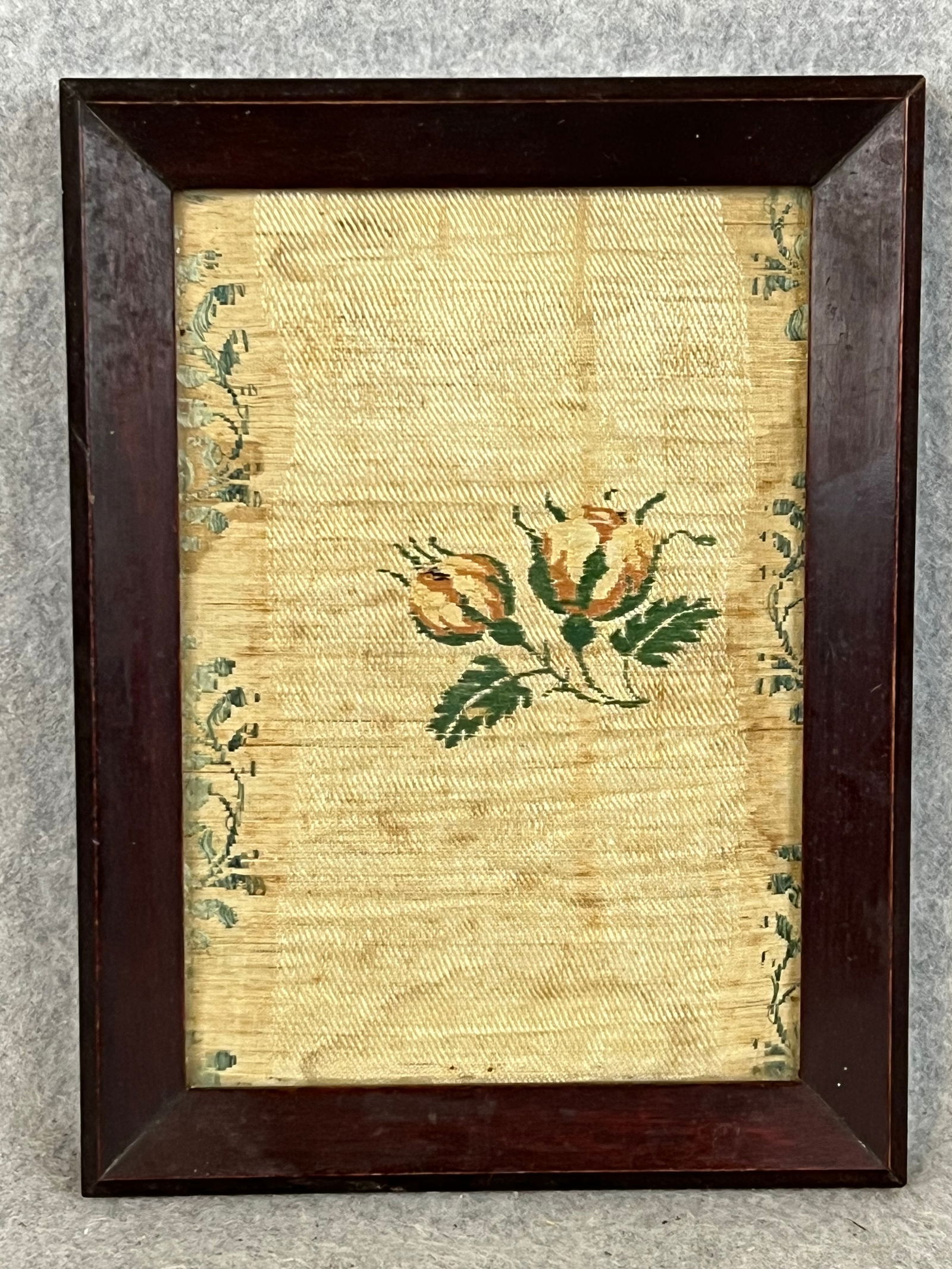 Early Framed Dress Fragment With History (1 of 7)