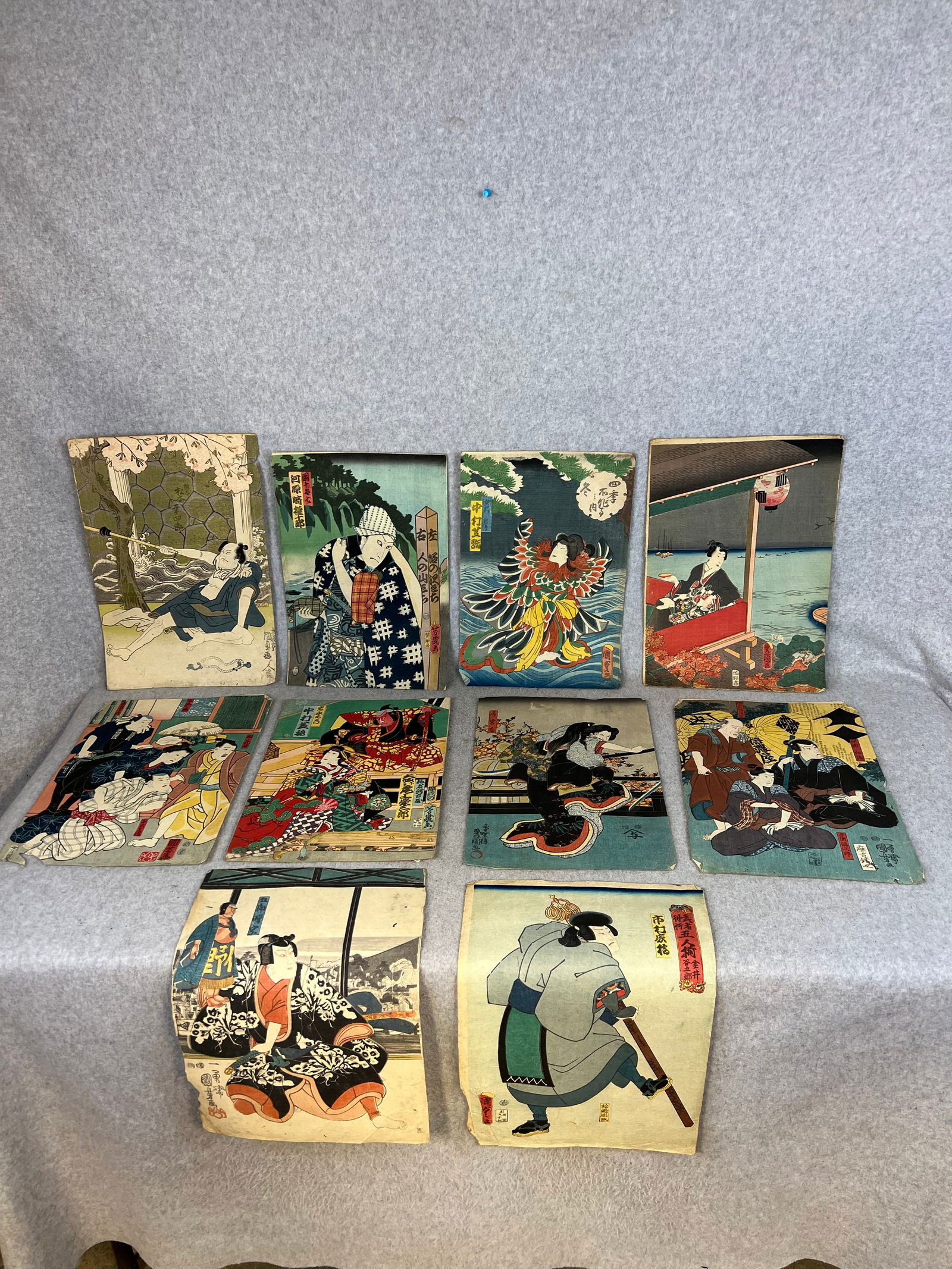 Lot 10 Meiji Period Japanese Woodblock Prints (1 of 11)