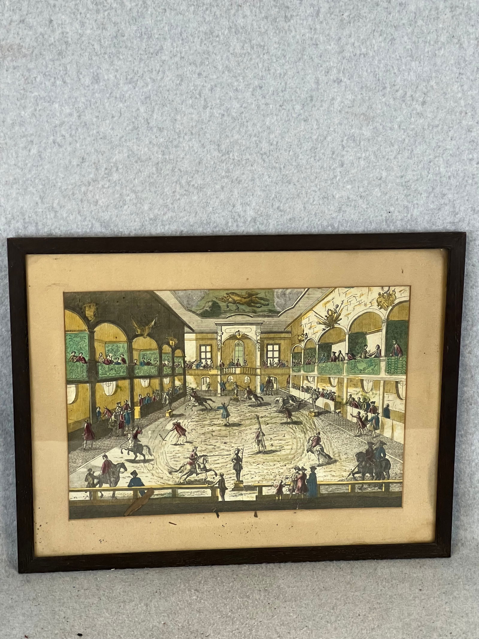 Framed 18th C Equestrian Sporting Print (1 of 8)