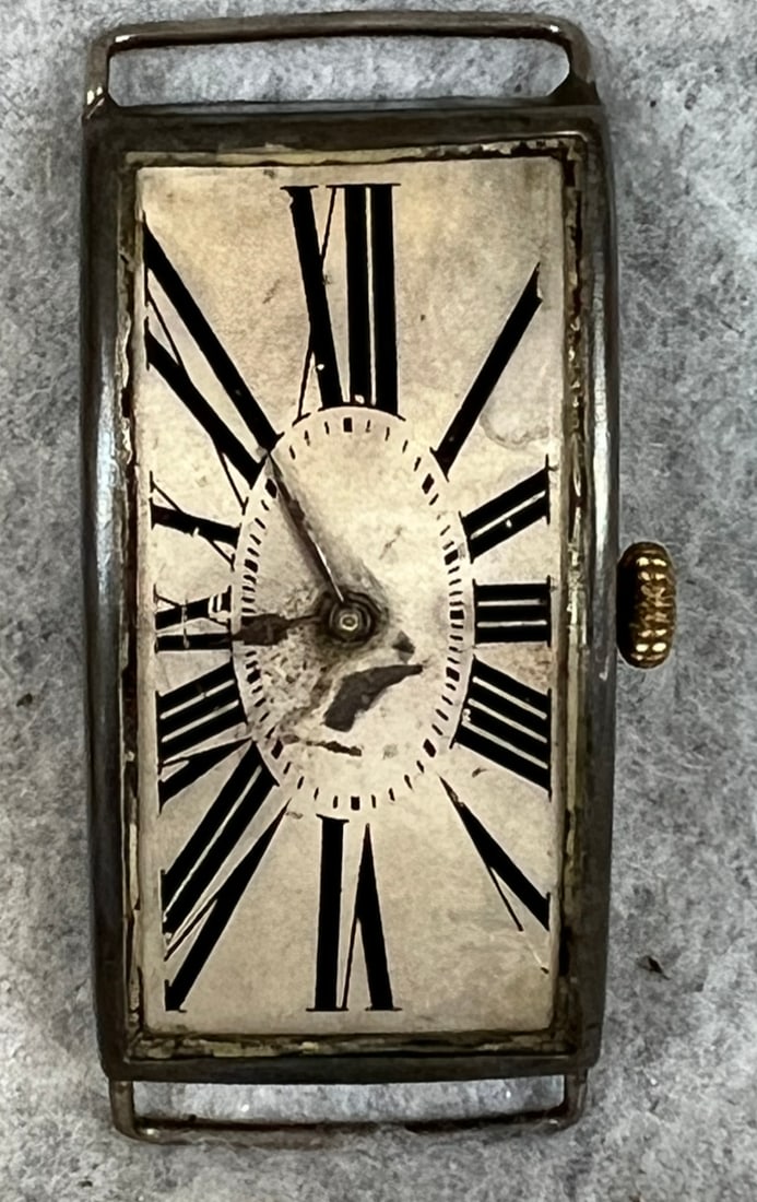 circa 1916 Art Deco Men's Wristwatch Globe Watch Company (1 of 6)