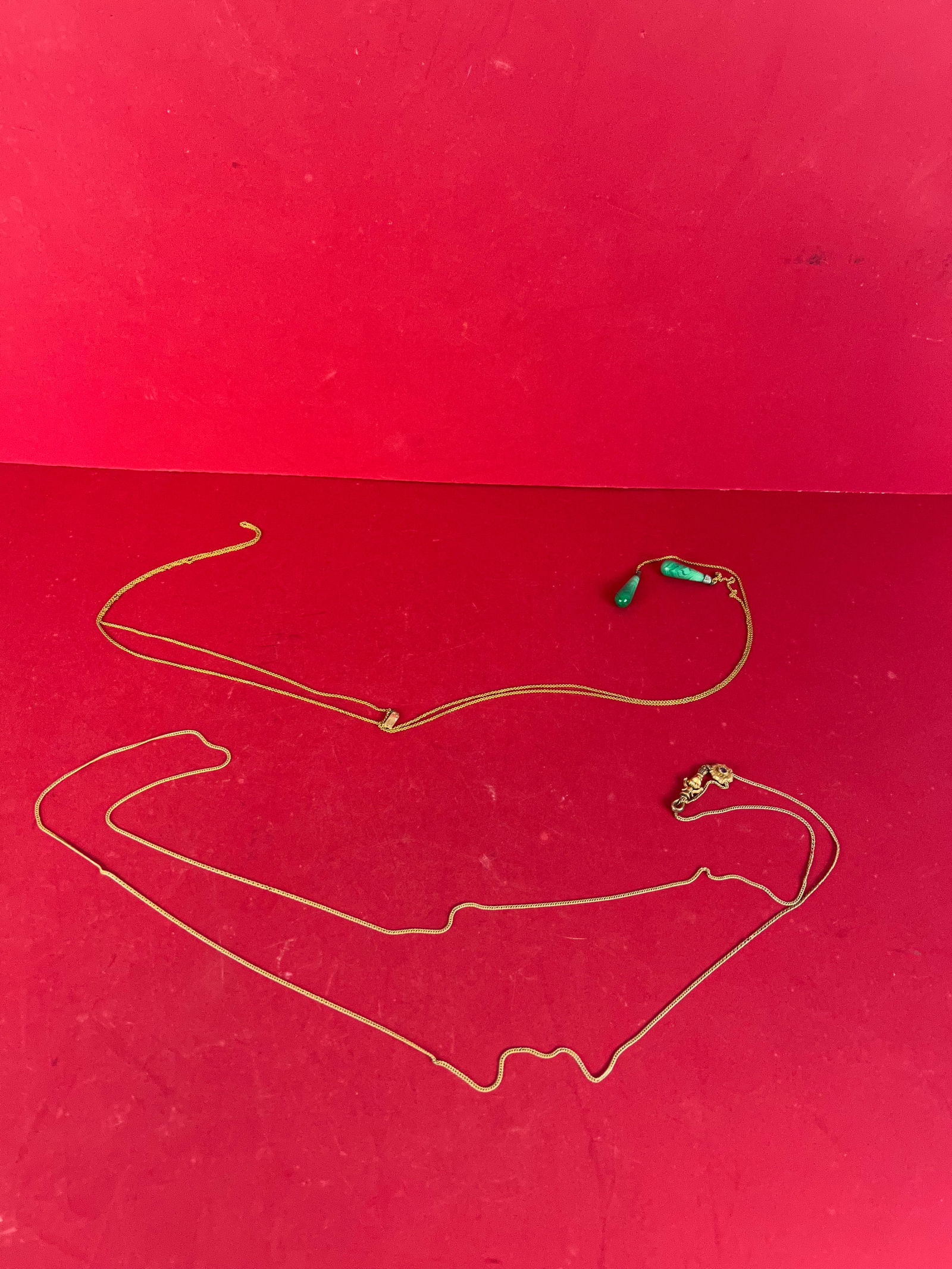 Lot 2 Antique Watch Chains One Being Figural (1 of 13)