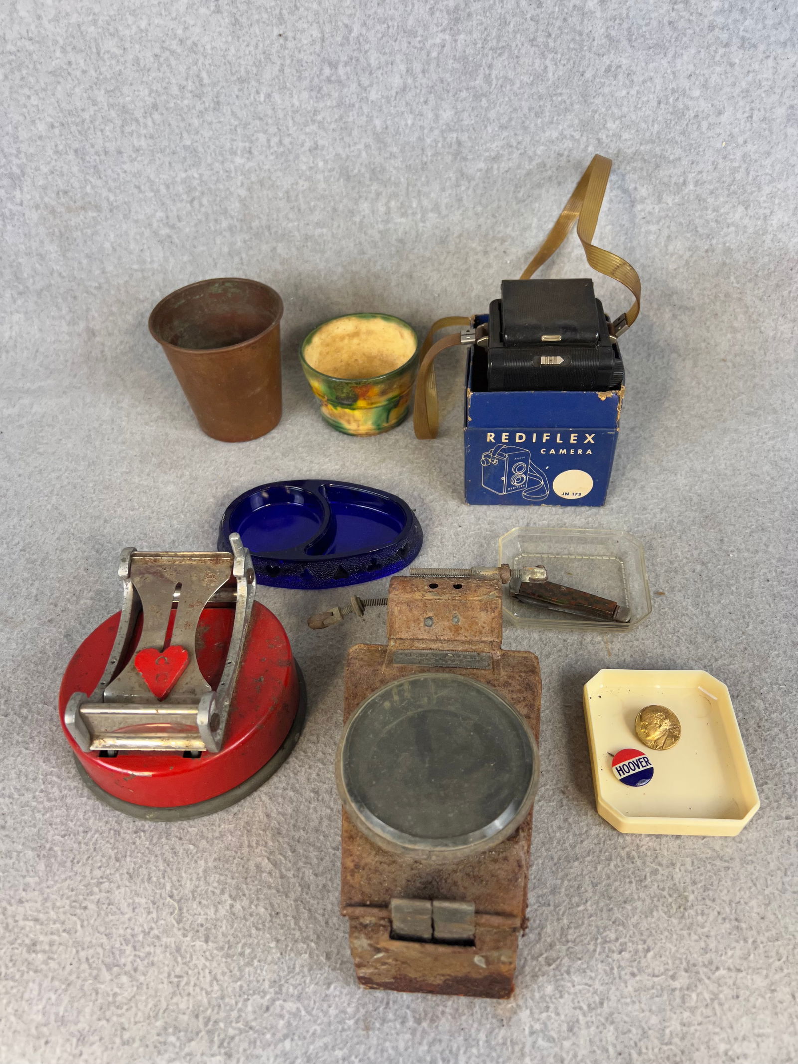 Misc. Lot Including Lucas Bicycle Lamp, Playing Card Accessories, Camera, Pocket Knife etc. (1 of 12)