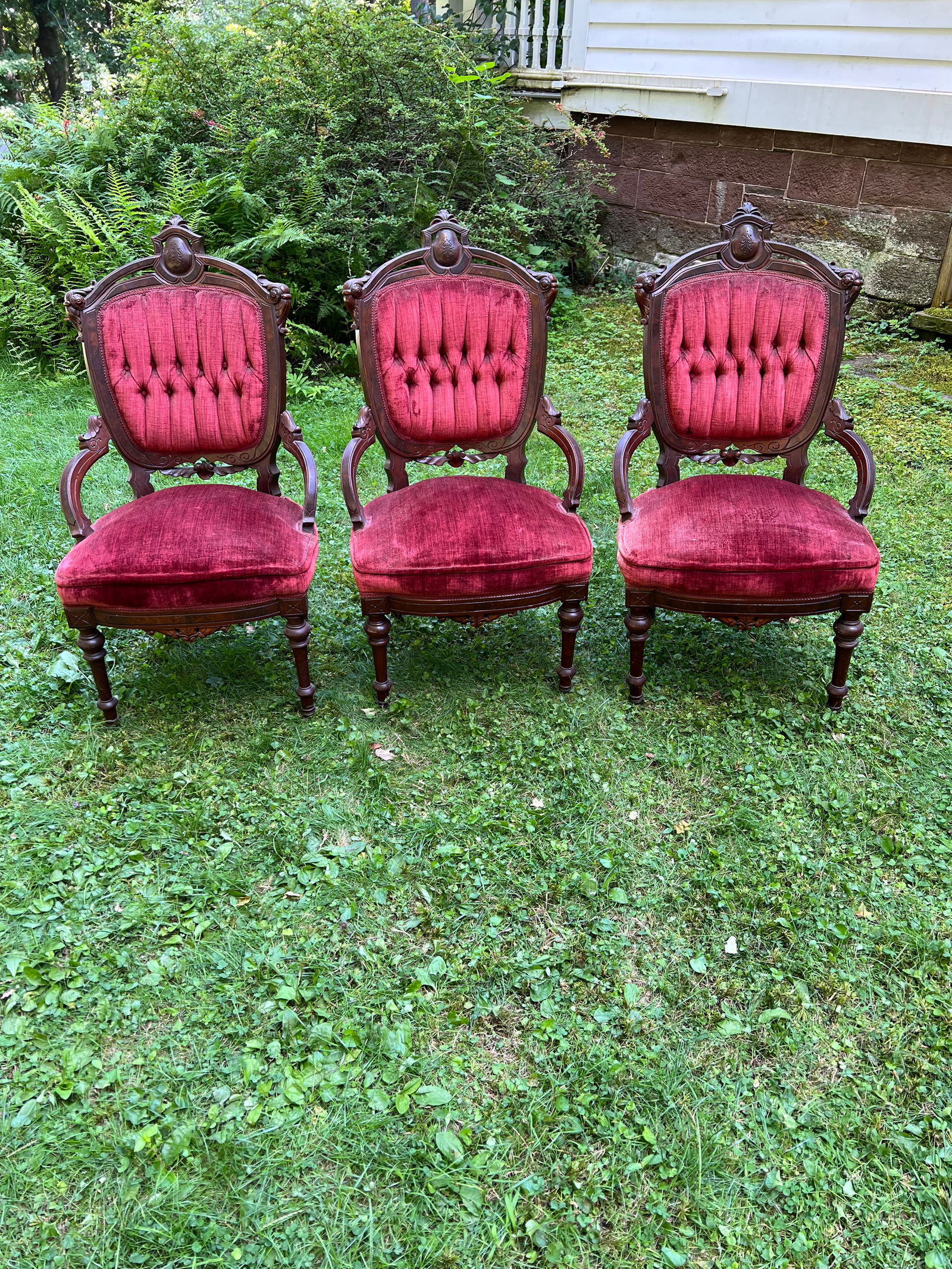 Set Of 3 Renaissance Revival Chairs (1 of 6)