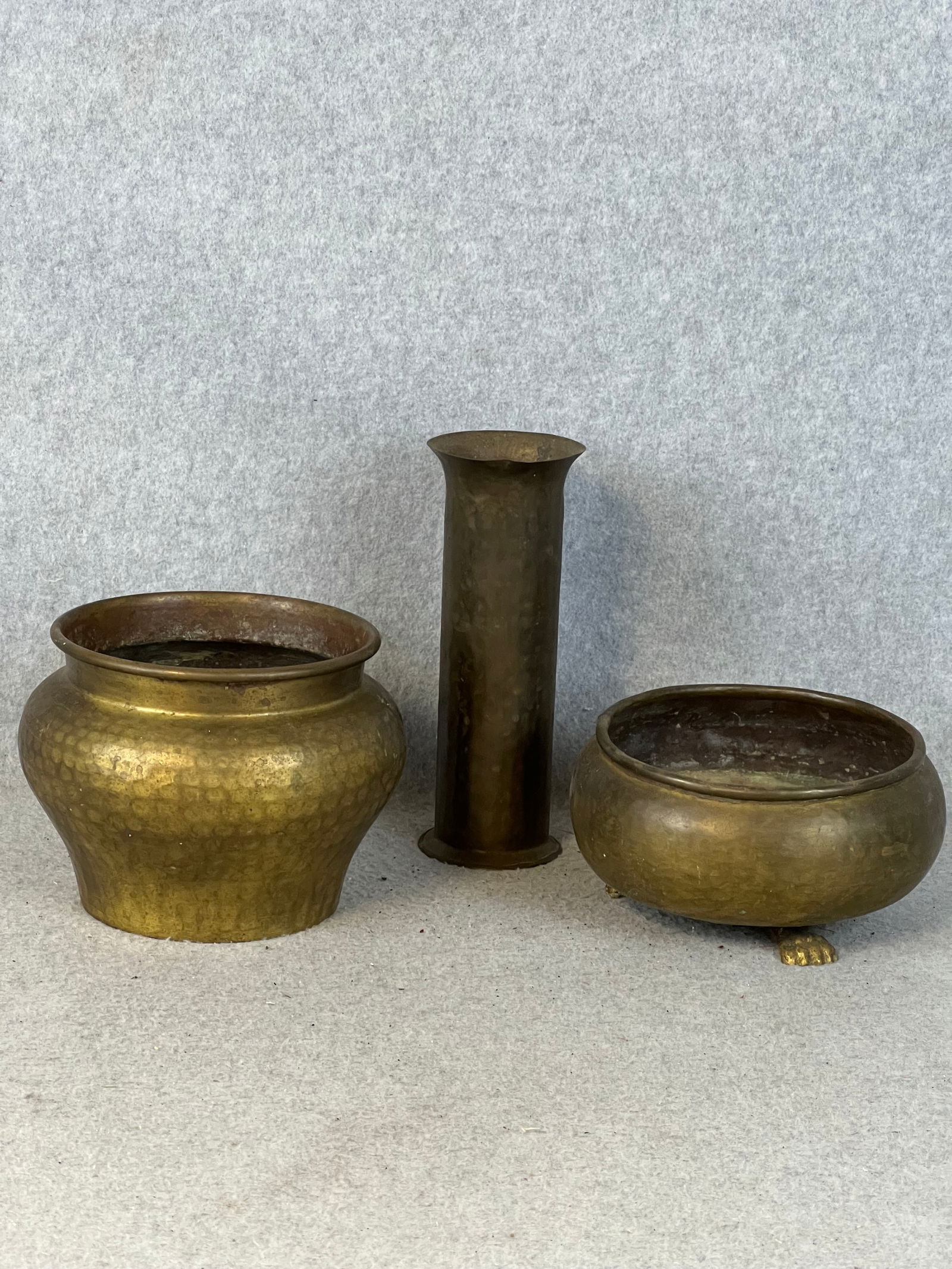 Lot 3 Hammered Copper Items (1 of 5)