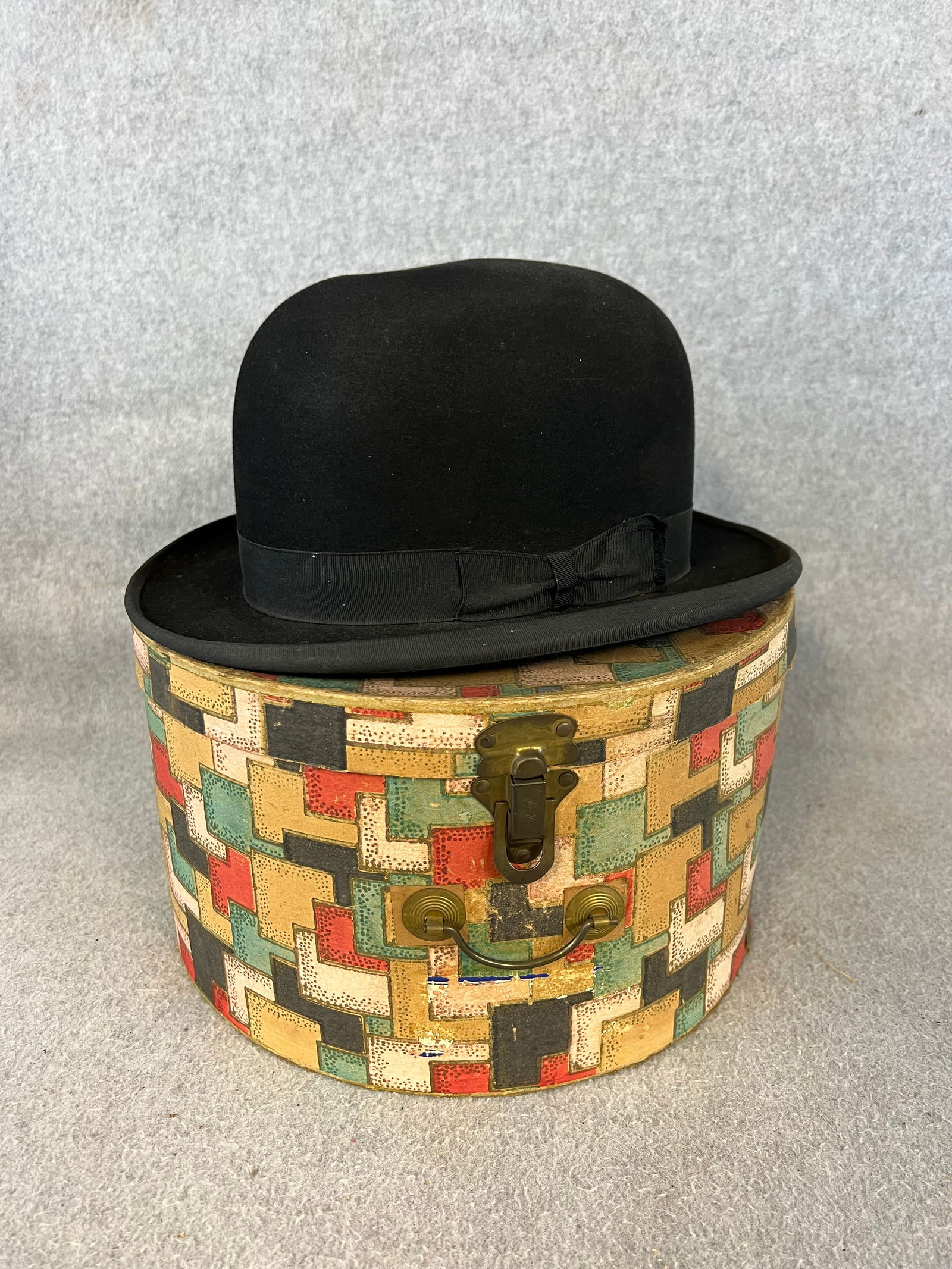 Early John B Stetson Bowler Tyle Hat (1 of 11)