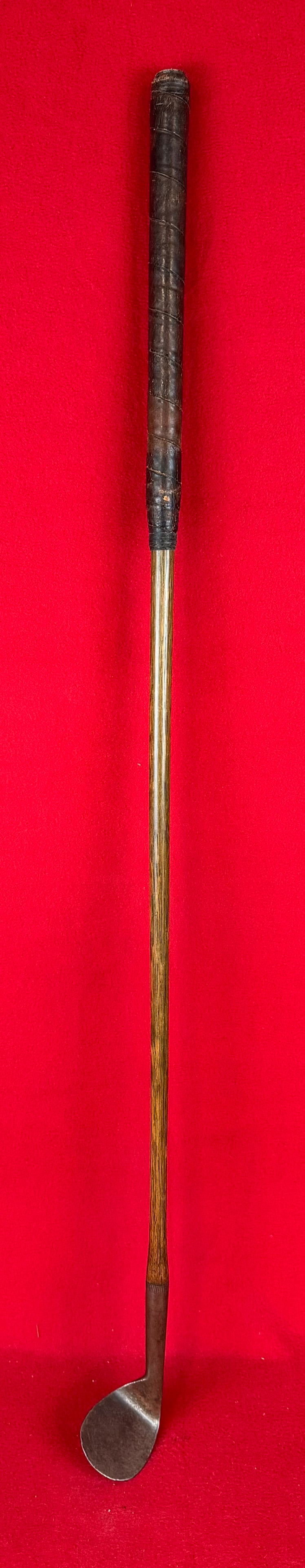 Antique J Inglis Special Rut Niblick Hickory Shafted Golf Club: Antique marked John M. Inglis Special Rut Niblick hickory shafted golf club. Club is complete with its original hickory shaft and leather wrapped grip. Condition - is as shown.