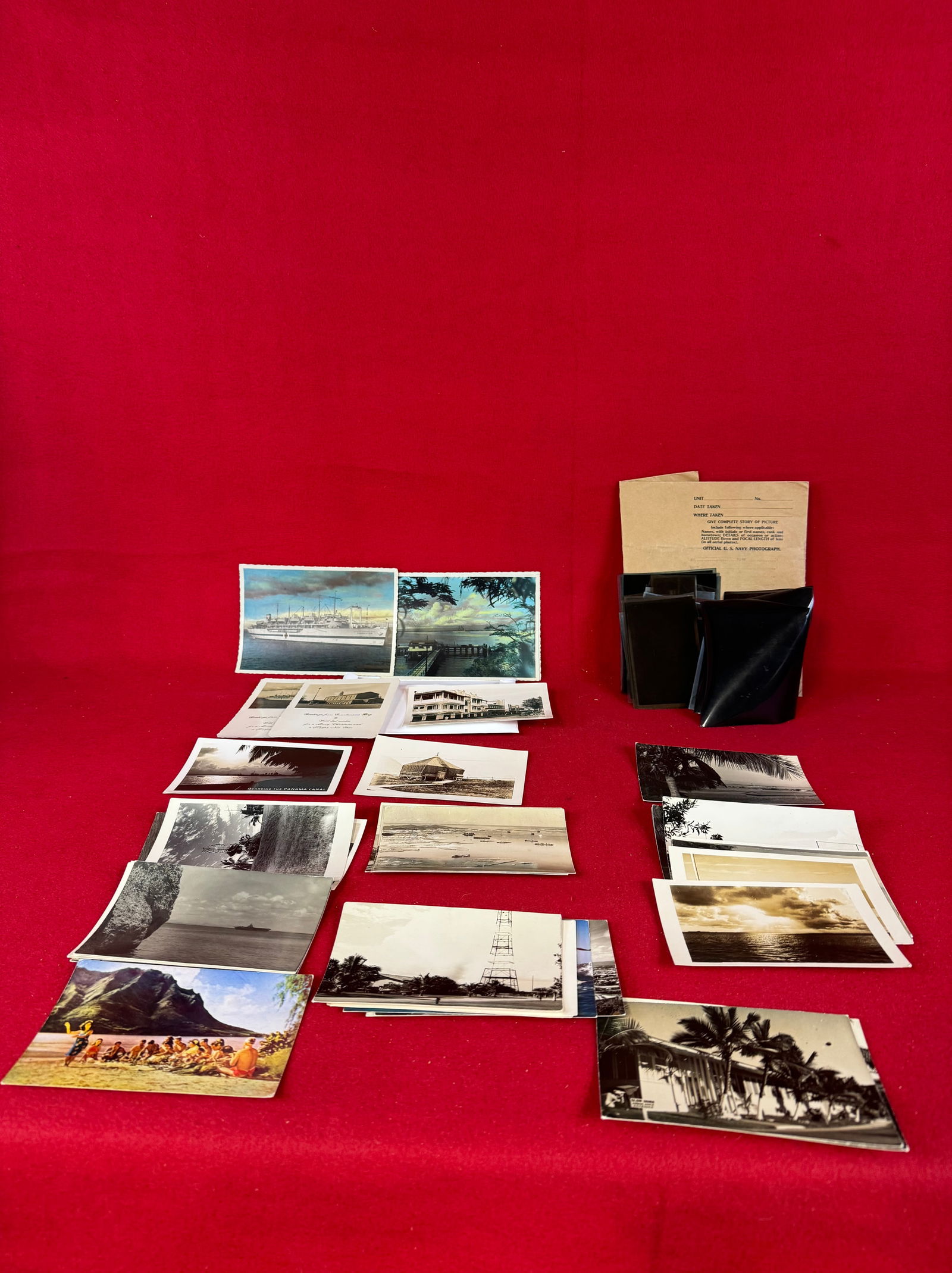 Lot 36 Postcards Real Photo & Printed Naval Base Mostly California: Lot of 36 postcards which include real photo and printed mostly of the US Naval Base in California. These were collected by James F. Gilsenan while serving in the US Navy. Condition - mostly fine.