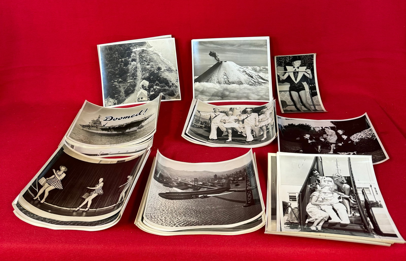 Lot 47 Navy Related Photographs Mostly 8x10: Lot of 47 US Navy related 8" by 10" photographs mostly just post WW2 which were collected by James F. Gilsenan while serving in the US Navy. Condition - fine as shown.