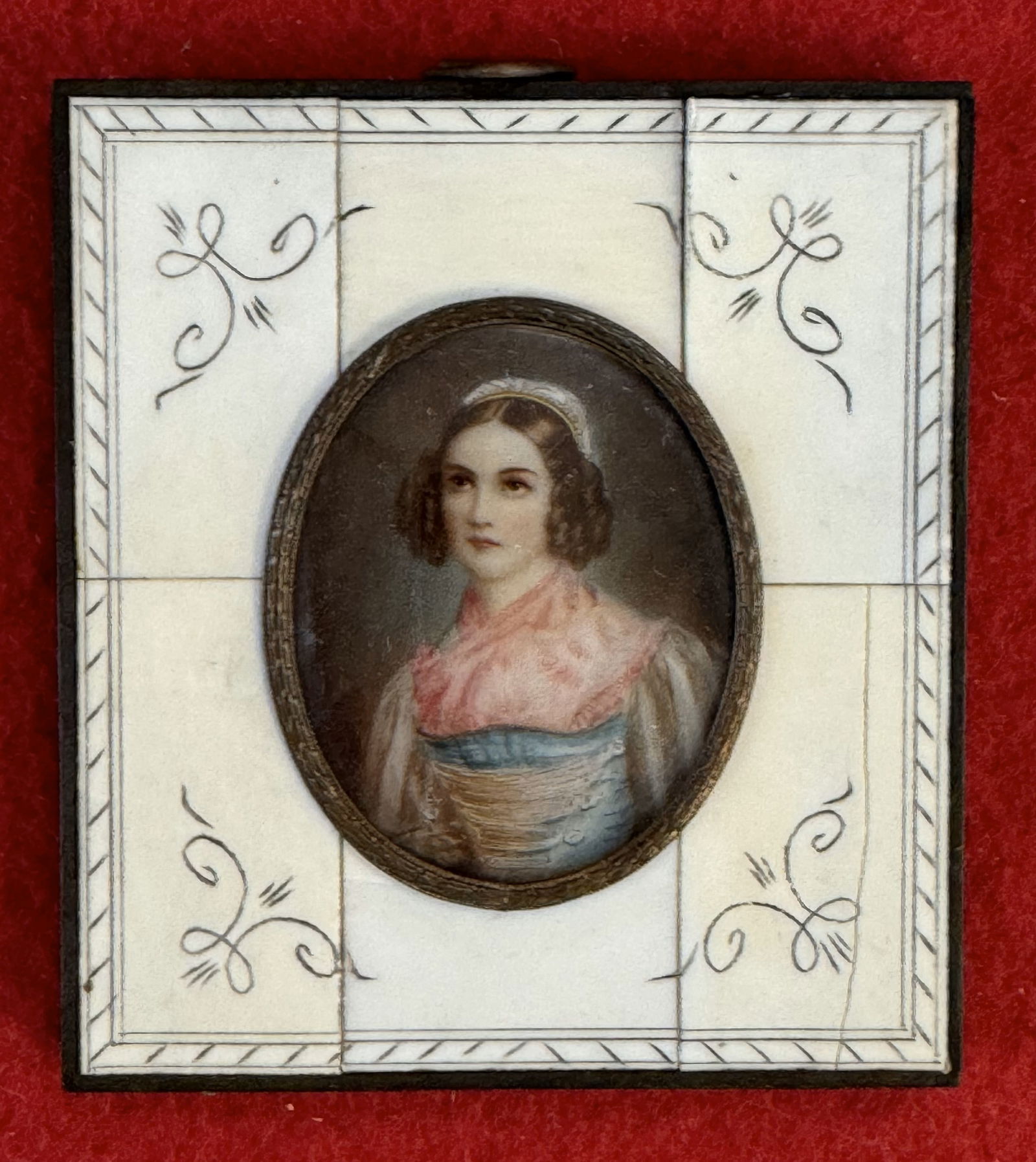 Miniature Portrait Of A Beautiful Young Woman (1 of 2)
