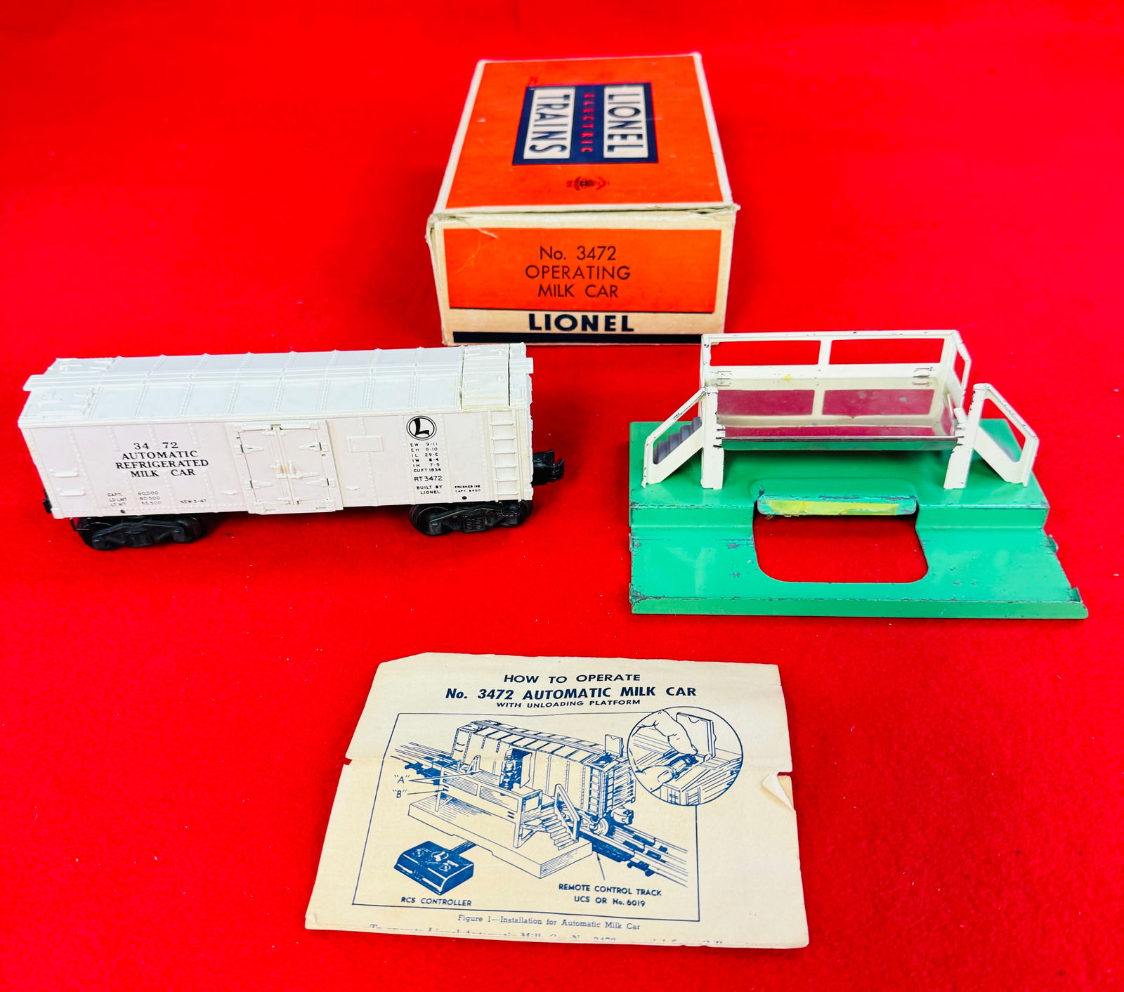 Lionel No 3472 O Gauge Operating Milk Car (1 of 4)