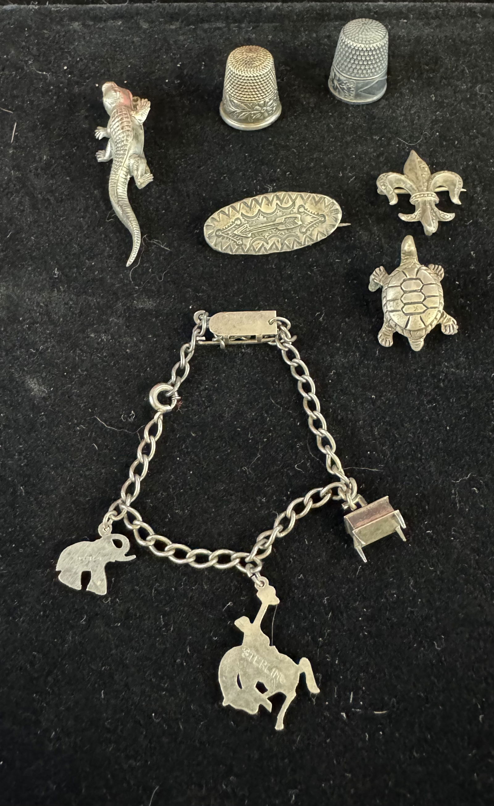 Lot:  Vintage Sterling Silver Jewelry items (1 of 3)