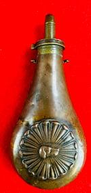 W Sykes Patent Copper & Brass Powder Flask