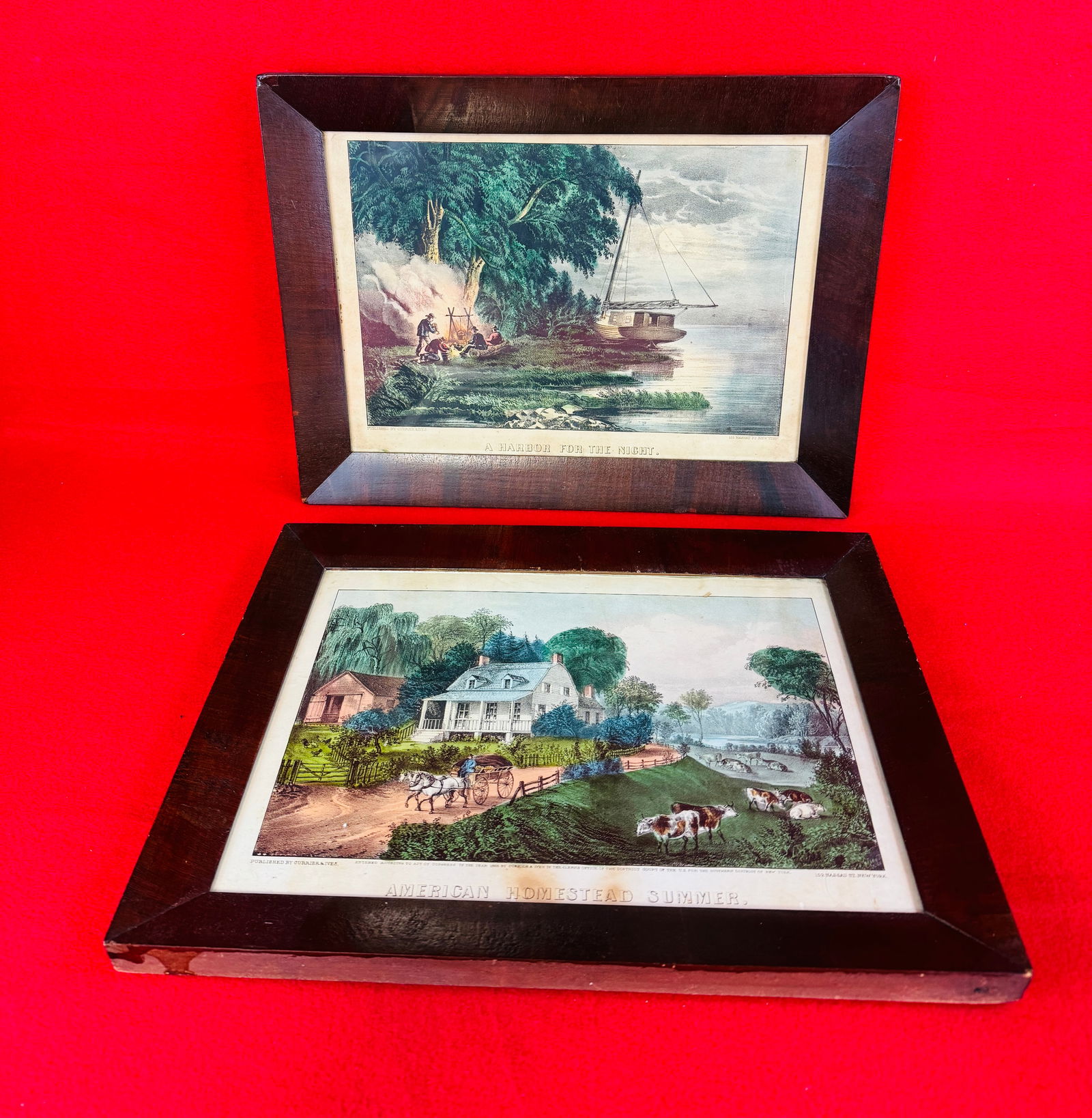 Lot 2 Currier & Ives Small Folio Prints (1 of 8)