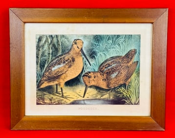 Currier & Ives "Woodcock" Print