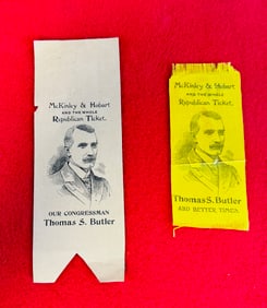 Lot: 2 Political Ribbons