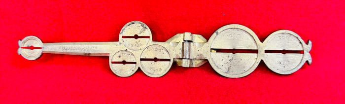 1855 John Allender Patent Gold Coin Scale