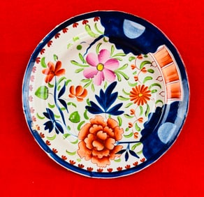 Circa 1820 Gaudy Dutch Carnation 7 1/2" Plate