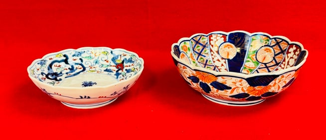 Lot 2 Imari Porcelain Small Bowls.