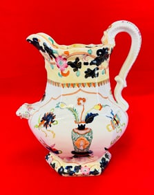 Great Lg c1830's Mason's Ironstone Jug / Pitcher
