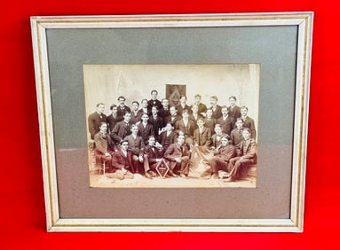 1890's Photograph Of NY College Fraternity