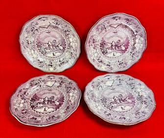 4 1830's R. Stevenson "Millenium" Deep Plates
