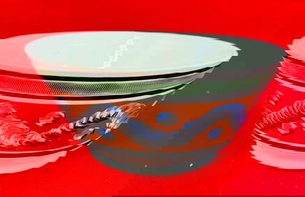 Don G Carpentier Cats Eye Mocha Ware Bowl