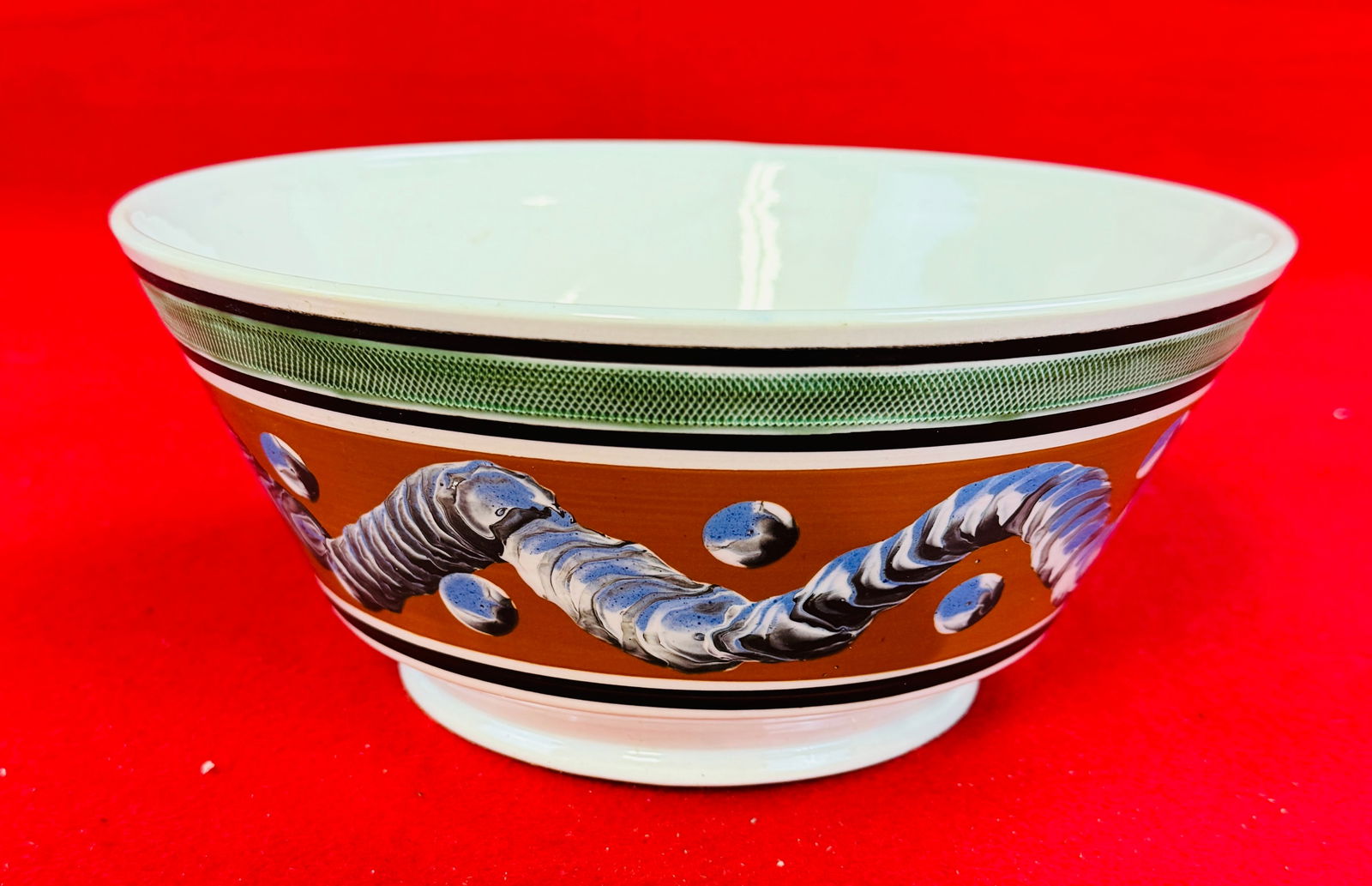 Don G Carpentier Cats Eye Mocha Ware Bowl (1 of 3)