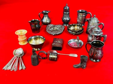 Lot Victorian Silverplate