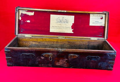 Antique Boss & Co Leather Covered Gun Case