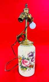 Hand Painted Pottery Lamp Base