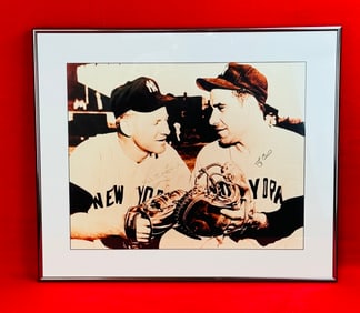 Autographed Photo Whitey Ford & Yogi Berra