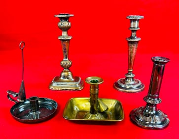 Antique Lighting, Candlesticks & Chambersticks