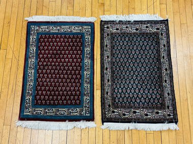 Lot (2) 3' By 2' Oriental Carpets