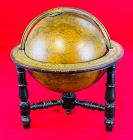 1880 Malby & Sons Globe On Wooden Stand