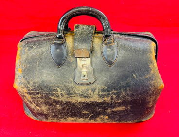 Antique Leather Doctors Bag