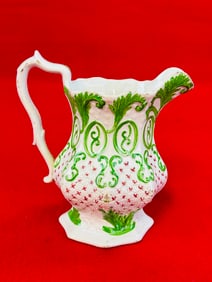 Early 19th C Polychrome Decorated Jug / Pitcher