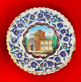 Early Enamel On Copper Plate