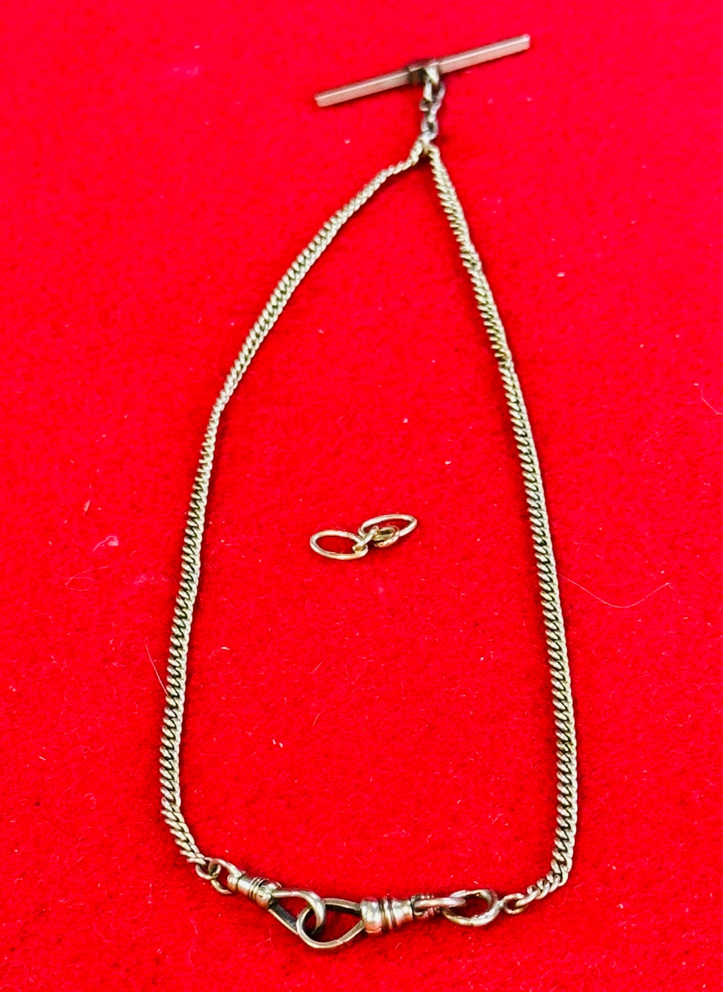 Antique 10K Gold Men's Watch Chain Etc. (1 of 2)