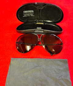 Vintage Carrera Porsche Sunglasses W Case