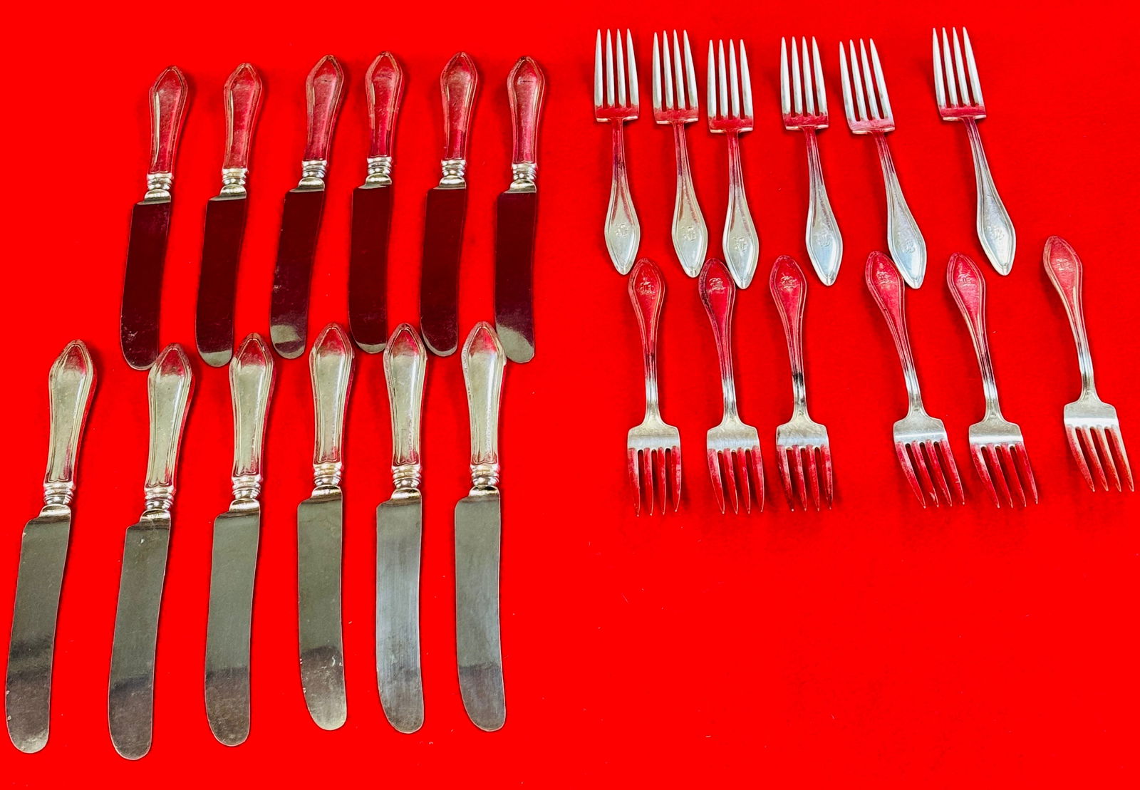 24 Piece Sterling Silver Flatware Set By Towle (1 of 7)