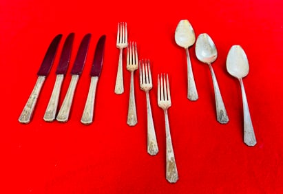 11 Piece Flatware Set Community Plate